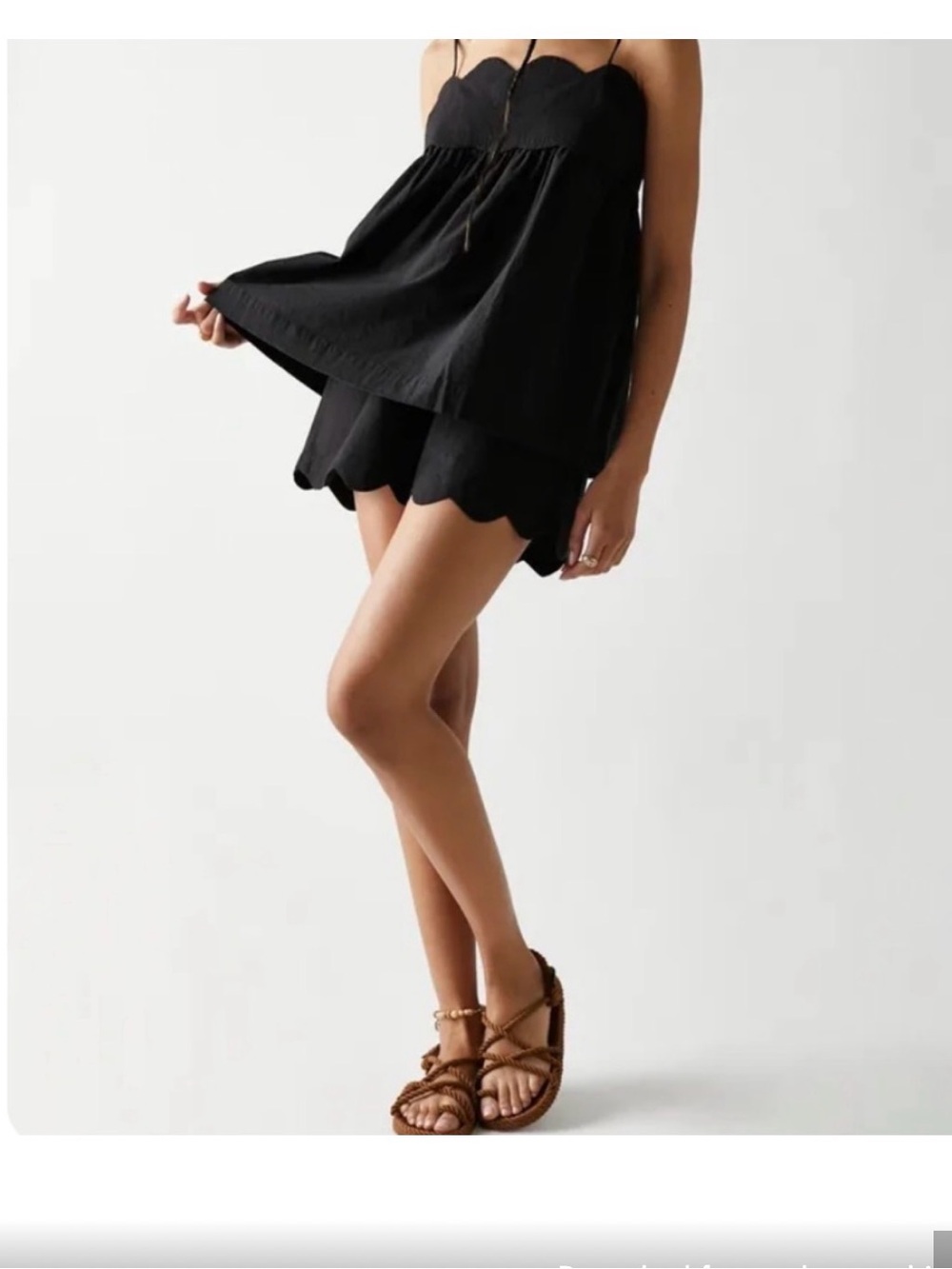 Free people, sweet scallop set size small